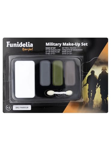 Funidelia | Militär Make-Up Set für Herren und Damen Militär, Soldat, Berufe, Tarnung - Zubehör für Erwachsene, Zubehör für Kostüm - Dunkelgrün Funidelia | Militär Make-Up Set für Herren und Damen Militär, Soldat, Berufe, Tarnung - Zubehör für Erwachsene, Zubehör für Kostüm - Dunkelgrün von Funidelia