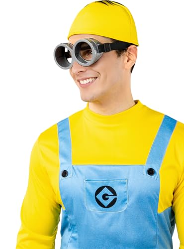 Funidelia Minion-Brille für Damen und Herren, Cartoon, Minions, Filme und Serien, Zubehör für Erwachsene, Kostümzubehör, Schwarz Funidelia Minion-Brille für Damen und Herren, Cartoon, Minions, Filme und Serien, Zubehör für Erwachsene, Kostümzubehör, Schwarz von Funidelia