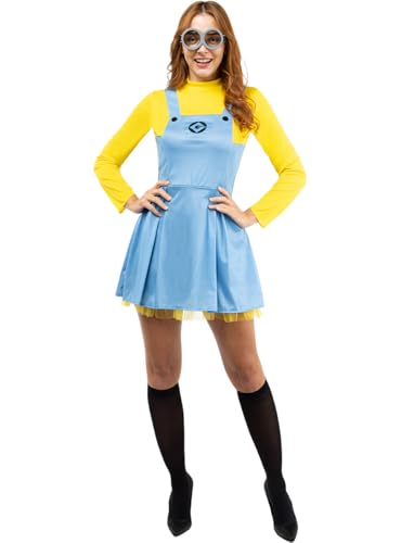 Funidelia | Minions Dave Kostüm für Damen Zeichentrickfilm, Minions, Film und Serien - Kostüm für Erwachsene & Verkleidung für Partys, Karneval & Halloween - Größe M - Gelb Funidelia | Minions Dave Kostüm für Damen Zeichentrickfilm, Minions, Film und Serien - Kostüm für Erwachsene & Verkleidung für Partys, Karneval & Halloween - Größe M - Gelb von Funidelia