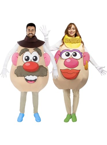 Funidelia | Mr Mrs Potato Kostüm für Herren und Damen Mr. Potato, Lustige & Ausgefallene, Hasbro - Kostüm für Erwachsene & Verkleidung für Partys, Karneval & Halloween - Einheitsgröße - Braun Funidelia | Mr Mrs Potato Kostüm für Herren und Damen Mr. Potato, Lustige & Ausgefallene, Hasbro - Kostüm für Erwachsene & Verkleidung für Partys, Karneval & Halloween - Einheitsgröße - Braun von Funidelia