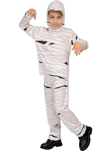 Funidelia | Mumie Kostüm für Jungen und Mädchen Horror, Halloween - Kostüm für Kinder & Verkleidung für Partys, Karneval & Halloween - Größe 3-4 Jahre - Weiß von Funidelia