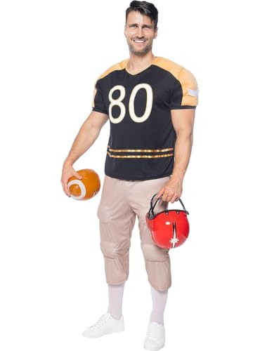 Funidelia | Muskel American Football Kostüm mit Zubehör für Männer für Herren Rugby & Quarterback - Kostüm für Erwachsene & Verkleidung für Partys, Karneval & Halloween - Größe S Funidelia | Muskel American Football Kostüm mit Zubehör für Männer für Herren Rugby & Quarterback - Kostüm für Erwachsene & Verkleidung für Partys, Karneval & Halloween - Größe S von Funidelia