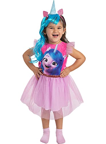 Funidelia | My Little Pony Izzy Moonbow Kostüm für Mädchen My Little Pony - Kostüm für Kinder & Verkleidung für Partys, Karneval & Halloween - Größe 5-6 Jahre - Rosa von Funidelia