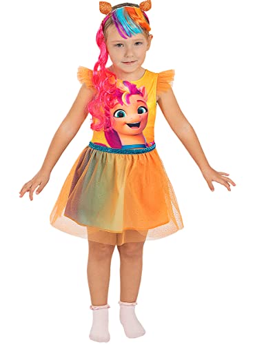 Funidelia | My Little Pony Sunny Starscout Kostüm für Mädchen My little pony - Kostüm für Kinder & Verkleidung für Partys, Karneval & Halloween - Größe 5-6 Jahre - Orange von Funidelia