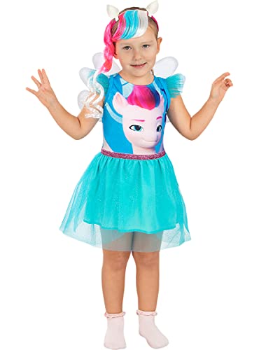 Funidelia | My Little Pony Zipp Storm Kostüm für Mädchen My Little Pony - Kostüm für Kinder & Verkleidung für Partys, Karneval & Halloween - Größe 5-6 Jahre - Blau von Funidelia
