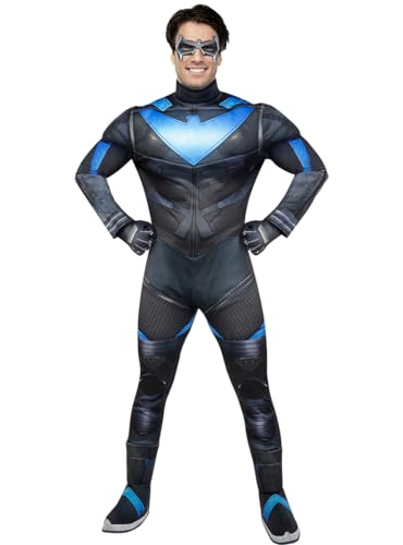 Funidelia | Nightwing Kostüm - Gotham Knights für Herren Games, Superhelden, DC Comics - Kostüm für Erwachsene & Verkleidung für Partys, Karneval & Halloween - Größe M - Schwarz Funidelia | Nightwing Kostüm - Gotham Knights für Herren Games, Superhelden, DC Comics - Kostüm für Erwachsene & Verkleidung für Partys, Karneval & Halloween - Größe M - Schwarz von Funidelia