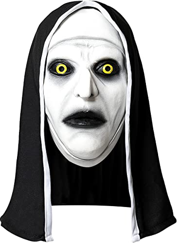 Funidelia | Nonne Valak Maske für Herren und Damen The Nun, Horrorfilm, Horror - Zubehör für Erwachsene, Zubehör für Kostüm - Weiß Funidelia | Nonne Valak Maske für Herren und Damen The Nun, Horrorfilm, Horror - Zubehör für Erwachsene, Zubehör für Kostüm - Weiß von Funidelia