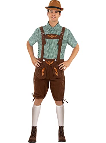 Funidelia | Oktoberfest Kostüm mit Zubehör für Männer für Herren Tiroler, Bayrisch, Oktoberfest, Deutschland - Kostüm für Erwachsene & Verkleidung für Partys, Karneval & Halloween - Größe XL - Braun Funidelia | Oktoberfest Kostüm mit Zubehör für Männer für Herren Tiroler, Bayrisch, Oktoberfest, Deutschland - Kostüm für Erwachsene & Verkleidung für Partys, Karneval & Halloween - Größe XL - Braun von Funidelia