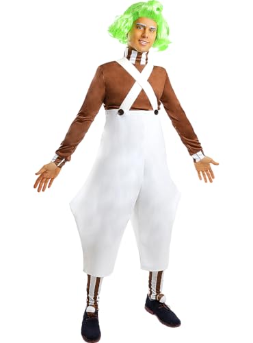 Funidelia | Oompa Loompa Kostüm - Charlie und die Schokoladenfabrik für Herren Kostüme für Erwachsene & Verkleidung für Partys, Karneval & Halloween - Größe M - Weiß Funidelia | Oompa Loompa Kostüm - Charlie und die Schokoladenfabrik für Herren Kostüme für Erwachsene & Verkleidung für Partys, Karneval & Halloween - Größe M - Weiß von Funidelia
