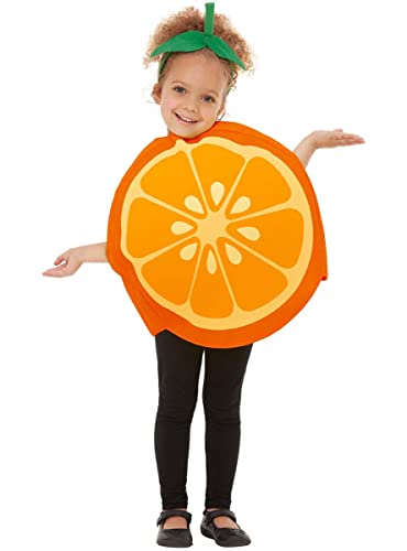 Funidelia | Orangen Kostüm für Jungen und Mädchen Größe 7-12 Jahre ▶ Obst, Essen - Farben: Orange, Zubehör für Kostüm - Lustige Kostüme für Deine Partys von Funidelia