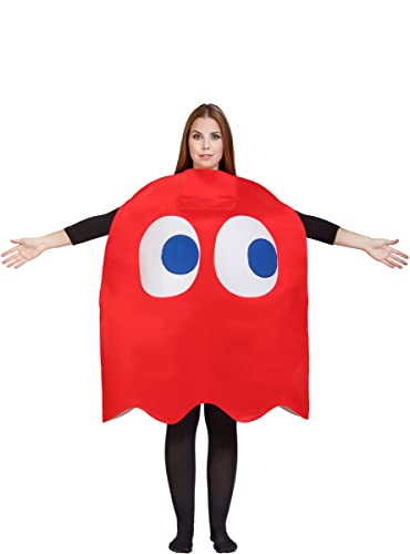 Funidelia | Pac-Man Blinky Kostüm für Herren und Damen Games, 80er Jahre, Arcade - Kostüme für Erwachsene & Verkleidung für Partys, Karneval & Halloween - Einheitsgröße - Rot Funidelia | Pac-Man Blinky Kostüm für Herren und Damen Games, 80er Jahre, Arcade - Kostüme für Erwachsene & Verkleidung für Partys, Karneval & Halloween - Einheitsgröße - Rot von Funidelia