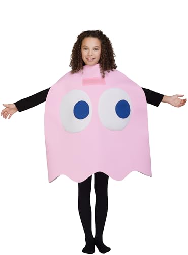 Funidelia | Pac-Man Pinky Kostüm 100% OFFIZIELLE für Jungen und Mädchen Größe 4-10 Jahre Games, 80er Jahre, Arcade - Farben: Rosa, Zubehör für Kostüm - Lustige Kostüme für Deine Partys von Funidelia