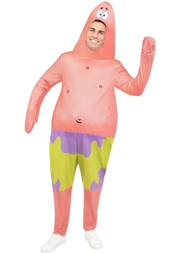 Funidelia | Patrick Kostüm - SpongeBob Schwammkopf für Herren und Damen Zeichentrickfilm, Film und Serien - Kostüm für Erwachsene & Verkleidung für Partys, Karneval & Halloween - Größe L - XL - Rosa Funidelia | Patrick Kostüm - SpongeBob Schwammkopf für Herren und Damen Zeichentrickfilm, Film und Serien - Kostüm für Erwachsene & Verkleidung für Partys, Karneval & Halloween - Größe L - XL - Rosa von Funidelia