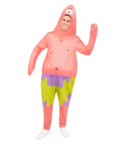 Funidelia Offizielles Patrick Kostüm - SpongeBob Schwammkopf für Herren und Damen, Cartoon-Overall für Kinder, Karneval, Halloween und Party Kostüme - Größe S-M von Funidelia