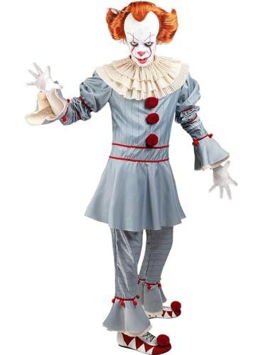 Funidelia | Pennywise Kostüm mit Perücke - ES Kapitel 2 für Herren Pennywise, Horrorfilm, Killer clown, Horror - Kostüm für Erwachsene & Verkleidung für Partys, Karneval & Halloween - Größe XS Funidelia | Pennywise Kostüm mit Perücke - ES Kapitel 2 für Herren Pennywise, Horrorfilm, Killer clown, Horror - Kostüm für Erwachsene & Verkleidung für Partys, Karneval & Halloween - Größe XS von Funidelia