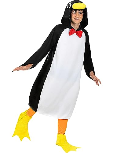 Funidelia | Pinguin Kostüm für Herren und Damen Tiere, Südpol - Kostüm für Erwachsene & Verkleidung für Partys, Karneval & Halloween - Größe S - M - Schwarz Funidelia | Pinguin Kostüm für Herren und Damen Tiere, Südpol - Kostüm für Erwachsene & Verkleidung für Partys, Karneval & Halloween - Größe S - M - Schwarz von Funidelia