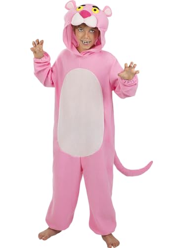 Funidelia | Pink Panther Kostüm für Jungen & Mädchen Zeichentrickfilm, Pink Panter - Kostüme für Kinder & Verkleidung für Partys, Karneval & Halloween - Größe 7-9 Jahre - Rosa von Funidelia