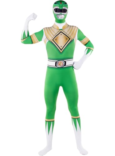 Funidelia Power Ranger grün Ganzkörperkostüm für Herren und Damen, Offizielle Lizenz, Größe XXL Film und Serien, Superhelden - Verkleidung für Erwachsene für Partys, Karneval und Halloween von Funidelia