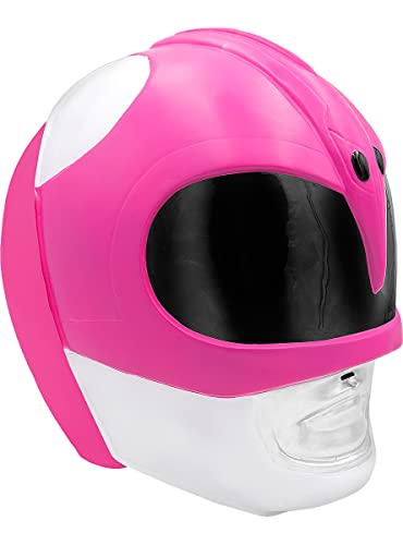 Funidelia | Power Rangers Helm rosa für Damen Film und Serien, Superhelden, Zeichentrickfilm - Zubehör für Erwachsene, Zubehör für Kostüm - Rosa Funidelia | Power Rangers Helm rosa für Damen Film und Serien, Superhelden, Zeichentrickfilm - Zubehör für Erwachsene, Zubehör für Kostüm - Rosa von Funidelia
