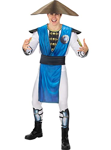 Funidelia | Raiden Kostüm Mortal Kombat für Herren Kostüm für Erwachsene & Verkleidung für Partys, Karneval & Halloween - Größe - Blau von Funidelia