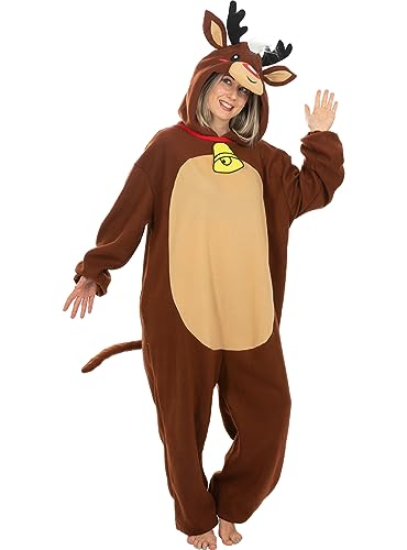 Funidelia | Rentier Kostüm für Erwachsene Weihnachten, Rentier - Kostüme für Erwachsene & Verkleidung für Partys, Karneval & Halloween - Größe M-L - Braun Funidelia | Rentier Kostüm für Erwachsene Weihnachten, Rentier - Kostüme für Erwachsene & Verkleidung für Partys, Karneval & Halloween - Größe M-L - Braun von Funidelia