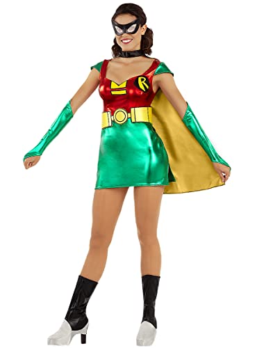 Funidelia | Robin Kostüm für Damen Boy Wonder, Superhelden, DC Comics - Kostüme für Erwachsene & Verkleidung für Partys, Karneval & Halloween - Größe XL - Grün von Funidelia
