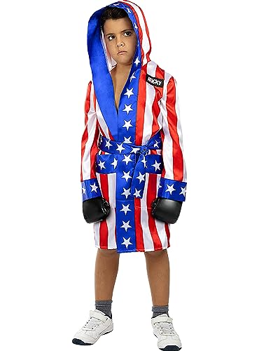 Funidelia | Rocky Balboa Boxer Umhang 100% OFFIZIELLE für Jungen Größe Rocky, Film und Serien, Berufe - Bunt, Zubehör für Kostüm - Lustige Kostüme für deine Partys Funidelia | Rocky Balboa Boxer Umhang 100% OFFIZIELLE für Jungen Größe Rocky, Film und Serien, Berufe - Bunt, Zubehör für Kostüm - Lustige Kostüme für deine Partys von Funidelia