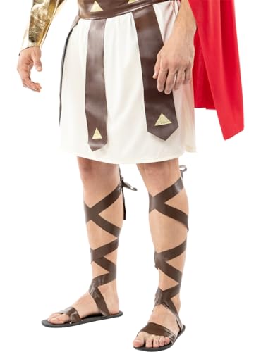 Funidelia | Römische Sandalen für Männer für Herren Rom, Gladiator, Römischer Zenturio, Kulturen & Traditionen - Zubehör für Erwachsene, Zubehör für Kostüm - Braun Funidelia | Römische Sandalen für Männer für Herren Rom, Gladiator, Römischer Zenturio, Kulturen & Traditionen - Zubehör für Erwachsene, Zubehör für Kostüm - Braun von Funidelia