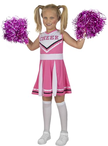 Funidelia | Rosa Cheerleader-Kostüm mit Zubehör für Mädchen Cheerleader, American Football, Gymnasium, Berufe - Kostüm für Kinder & Verkleidung für Partys, Karneval & Halloween - Größe 5-6 Jahre Funidelia | Rosa Cheerleader-Kostüm mit Zubehör für Mädchen Cheerleader, American Football, Gymnasium, Berufe - Kostüm für Kinder & Verkleidung für Partys, Karneval & Halloween - Größe 5-6 Jahre von Funidelia
