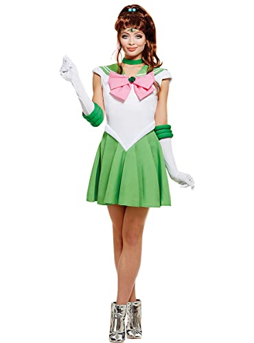 Funidelia | Sailor Jupiter Kostüm - Sailor Moon 100% OFFIZIELLE für Damen Größe XL Anime, Cosplay, Usagi Tsukino, Zeichentrickfilm - Farben: Grün, Zubehör für Kostüm von Funidelia