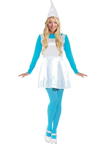 Funidelia | Schlumpfine Kostüm 100% OFFIZIELLE für Damen Größe M The Smurfs, Zeichentrickfilm, Die Schlümpfe, Zwerg - Farben: Blau, Zubehör für Kostüm - Lustige Kostüme für Deine Partys Funidelia | Schlumpfine Kostüm 100% OFFIZIELLE für Damen Größe M The Smurfs, Zeichentrickfilm, Die Schlümpfe, Zwerg - Farben: Blau, Zubehör für Kostüm - Lustige Kostüme für Deine Partys von Funidelia