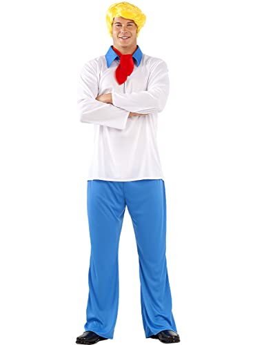 Funidelia | Scooby Doo Kostüm für Herren Scooby Doo, Zeichentrickfilm - Kostüme für Erwachsene & Verkleidung für Partys, Karneval & Halloween - Größe Standard - Weiß Funidelia | Scooby Doo Kostüm für Herren Scooby Doo, Zeichentrickfilm - Kostüme für Erwachsene & Verkleidung für Partys, Karneval & Halloween - Größe Standard - Weiß von Funidelia