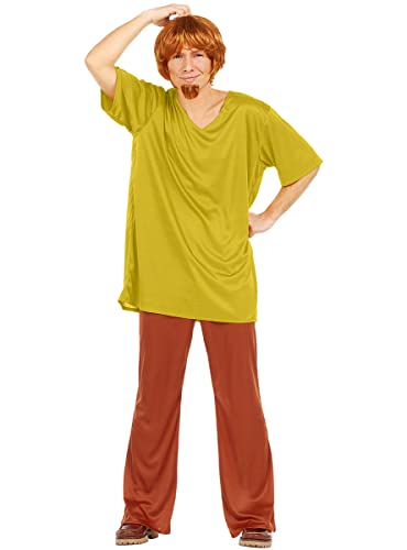 Funidelia | Shaggy Kostüm - Scooby Doo für Herren Scooby Doo, Zeichentrickfilm - Kostüme für Erwachsene & Verkleidung für Partys, Karneval & Halloween - Größe M-L - Grün von Funidelia