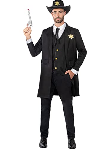 Funidelia | Sheriff Kostüm für Herren Cowboys, Indianer, Western - Kostüm für Erwachsene & Verkleidung für Partys, Karneval & Halloween - Größe XL - Braun Funidelia | Sheriff Kostüm für Herren Cowboys, Indianer, Western - Kostüm für Erwachsene & Verkleidung für Partys, Karneval & Halloween - Größe XL - Braun von Funidelia
