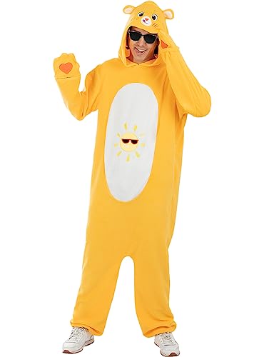 Funidelia | Sonnenscheinbärchi Kostüm Glücksbärchis für Herren und Damen Care Bears, Bär - Kostüm für Erwachsene & Verkleidung für Partys, Karneval & Halloween - Größe M - L - Gelb von Funidelia