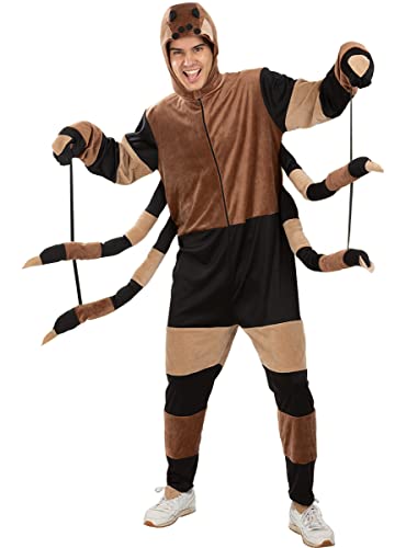 Funidelia | Spinnen Kostüm für Herren und Damen Tiere, Halloween, Horror - Kostüm für Erwachsene & Verkleidung für Partys, Karneval & Halloween - Größe M - L - Schwarz von Funidelia