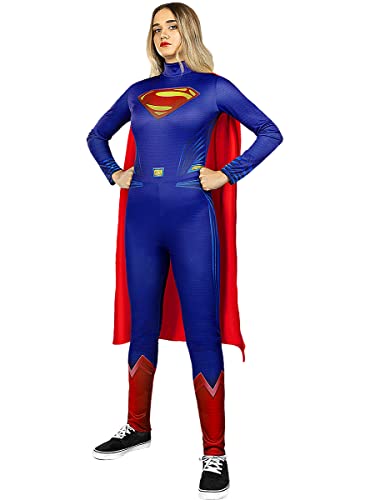 Funidelia | Supergirl Kostüm 100% OFFIZIELLE für Damen Größe L Kara Zor-EL, Superhelden, DC Comics - Farben: Bunt, Zubehör für Kostüm - Lustige Kostüme für Deine Partys von Funidelia