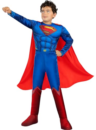 Funidelia | Superman Kostüm deluxe für Jungen Man of Steel, Superhelden, DC Comics, Justice League - Kostüme für Kinder & Verkleidung für Partys, Karneval & Halloween - Größe 5-6 Jahre - Blau Funidelia | Superman Kostüm deluxe für Jungen Man of Steel, Superhelden, DC Comics, Justice League - Kostüme für Kinder & Verkleidung für Partys, Karneval & Halloween - Größe 5-6 Jahre - Blau von Funidelia