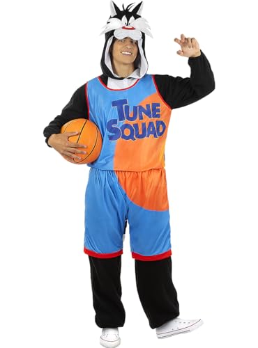 Funidelia | Sylvester Space Jam Kostüm - Looney Tunes für Herren & Damen Kostüme für Erwachsene & Verkleidung für Partys, Karneval & Halloween - Größe M-L - Schwarz Funidelia | Sylvester Space Jam Kostüm - Looney Tunes für Herren & Damen Kostüme für Erwachsene & Verkleidung für Partys, Karneval & Halloween - Größe M-L - Schwarz von Funidelia