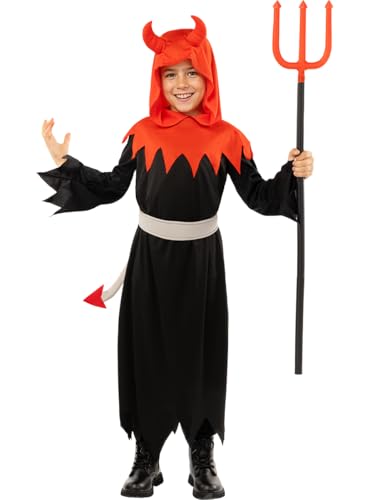 Funidelia | Teufelchen Kostüm für Jungen Dämonen, Teufel, Halloween, Horror - Kostüm für Kinder & Verkleidung für Partys, Karneval & Halloween - Größe 3-4 Jahre - Rot Funidelia | Teufelchen Kostüm für Jungen Dämonen, Teufel, Halloween, Horror - Kostüm für Kinder & Verkleidung für Partys, Karneval & Halloween - Größe 3-4 Jahre - Rot von Funidelia