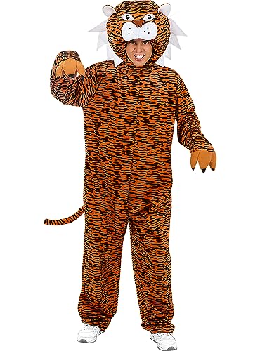 Funidelia | Tiger Kostüm für Herren und Damen Tiere, Wüste, Dschungel - Kostüm für Erwachsene & Verkleidung für Partys, Karneval & Halloween - Größe M - L - Orange Funidelia | Tiger Kostüm für Herren und Damen Tiere, Wüste, Dschungel - Kostüm für Erwachsene & Verkleidung für Partys, Karneval & Halloween - Größe M - L - Orange von Funidelia