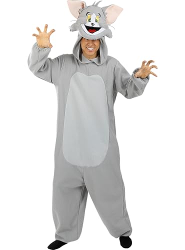 Funidelia | Tom Kostüm - Tom & Jerry für Herren und Damen Zeichentrickfilm, Katze, Maus - Kostüme für Erwachsene & Verkleidung für Partys, Karneval & Halloween - Größe M-L - Grau/Silber Funidelia | Tom Kostüm - Tom & Jerry für Herren und Damen Zeichentrickfilm, Katze, Maus - Kostüme für Erwachsene & Verkleidung für Partys, Karneval & Halloween - Größe M-L - Grau/Silber von Funidelia