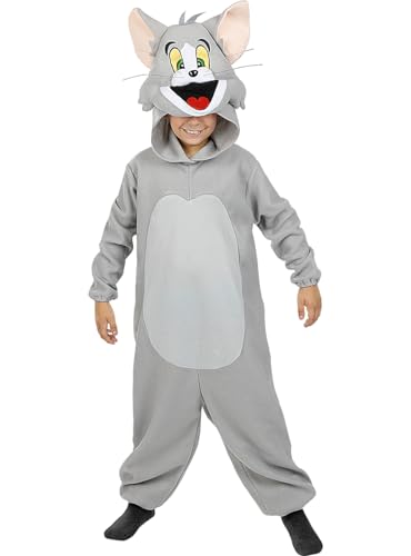 Funidelia | Tom Kostüm - Tom & Jerry für Jungen & Mädchen Zeichentrickfilm, Katze, Maus - Kostüme für Kinder & Verkleidung für Partys, Karneval & Halloween - Größe 5-6 Jahre - Grau/Silber Funidelia | Tom Kostüm - Tom & Jerry für Jungen & Mädchen Zeichentrickfilm, Katze, Maus - Kostüme für Kinder & Verkleidung für Partys, Karneval & Halloween - Größe 5-6 Jahre - Grau/Silber von Funidelia