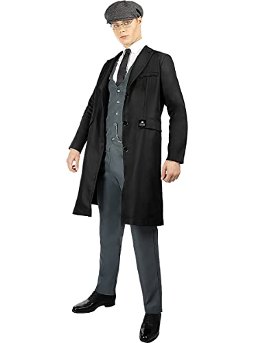 Funidelia | Peaky Blinders Kostüm - Tommy Shelby für Herren 20er Jahre, Film und Serien, Gangster - Kostüm für Erwachsene & Verkleidung für Partys, Karneval & Halloween - Größe XL - Schwarz Funidelia | Peaky Blinders Kostüm - Tommy Shelby für Herren 20er Jahre, Film und Serien, Gangster - Kostüm für Erwachsene & Verkleidung für Partys, Karneval & Halloween - Größe XL - Schwarz von Funidelia