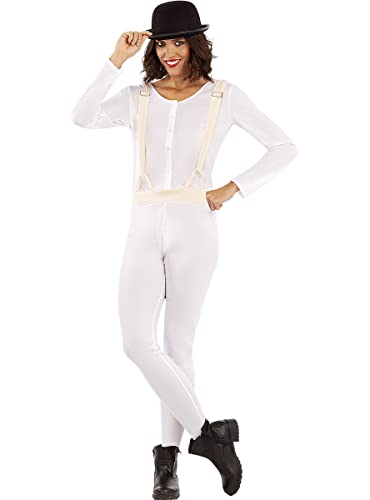 Funidelia | Uhrwerk Orange Kostüm für Damen Clockwork orange, Droge, Film und Serien - Kostüme für Erwachsene & Verkleidung für Partys, Karneval & Halloween - Größe M - Orange von Funidelia