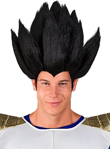 Funidelia | Vegeta Perücke Dragon Ball für Herren Manga, Saiyan, Zeichentrickfilm - Zubehör für Erwachsene, Zubehör für Kostüm - Schwarz Funidelia | Vegeta Perücke Dragon Ball für Herren Manga, Saiyan, Zeichentrickfilm - Zubehör für Erwachsene, Zubehör für Kostüm - Schwarz von Funidelia