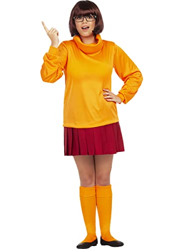 Funidelia | Velma Kostüm - Scooby DOO für Damen ▶ Scooby DOO, Zeichentrickfilm - Kostüme für Erwachsene & Verkleidung für Partys, Karneval & Halloween - Größe S - Orange von Funidelia