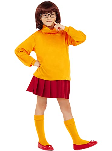 Funidelia | Velma Kostüm - Scooby DOO für Mädchen Scooby DOO, Zeichentrickfilm - Kostüme für Kinder & Verkleidung für Partys, Karneval & Halloween - Größe 7-9 Jahre - Orange Funidelia | Velma Kostüm - Scooby DOO für Mädchen Scooby DOO, Zeichentrickfilm - Kostüme für Kinder & Verkleidung für Partys, Karneval & Halloween - Größe 7-9 Jahre - Orange von Funidelia