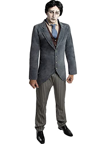 Funidelia | Victor Van Dort Kostüm - Corpse Bride für Herren Halloween, Horror, Halloween Bräute - Kostüme für Erwachsene & Verkleidung für Partys, Karneval & Halloween - Größe XL - Grau/Silber von Funidelia