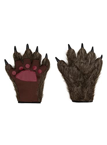Funidelia | Werwolf-Hände für Jungen Horror, Werwolf, Böse Wolf, Halloween - Zubehör für Kinder, Zubehör für Kostüm - Braun Funidelia | Werwolf-Hände für Jungen Horror, Werwolf, Böse Wolf, Halloween - Zubehör für Kinder, Zubehör für Kostüm - Braun von Funidelia